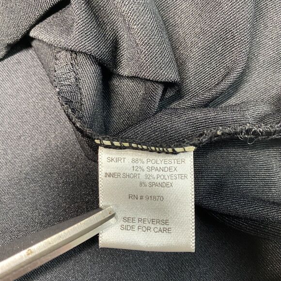Pebble Beach Performance Skort Sz Medium Black Active Stretch Skirt/Shorts EUC - Picture 6 of 10